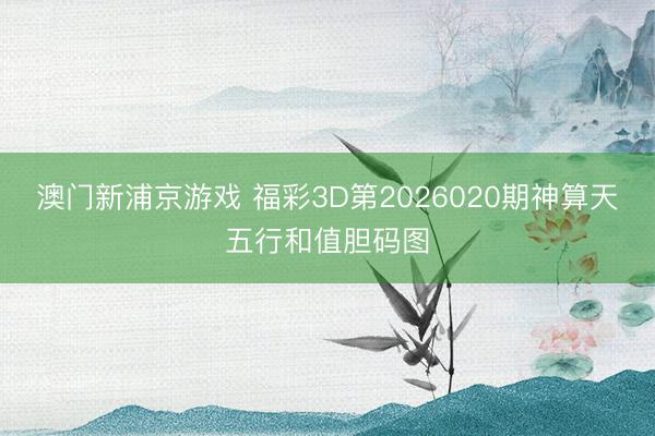 澳门新浦京游戏 福彩3D第2026020期神算天五行和值胆码图