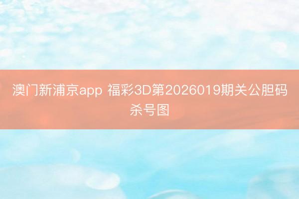 澳门新浦京app 福彩3D第2026019期关公胆码杀号图