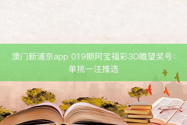 澳门新浦京app 019期阿宝福彩3D瞻望奖号：单挑一注推选