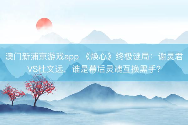 澳门新浦京游戏app 《焕心》终极谜局：谢灵君VS杜文远，谁是幕后灵魂互换黑手？