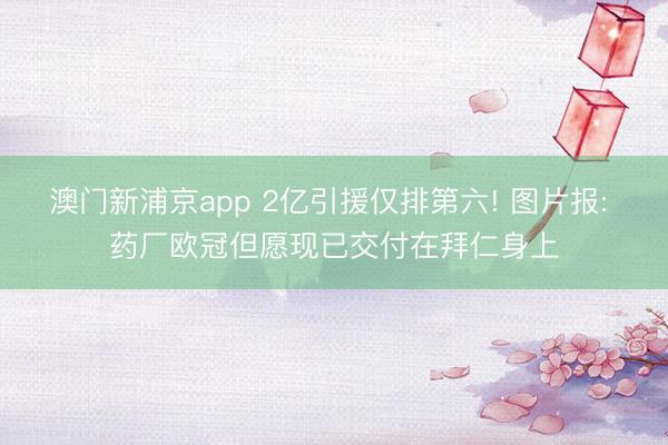 澳门新浦京app 2亿引援仅排第六! 图片报: 药厂欧冠但愿现已交付在拜仁身上